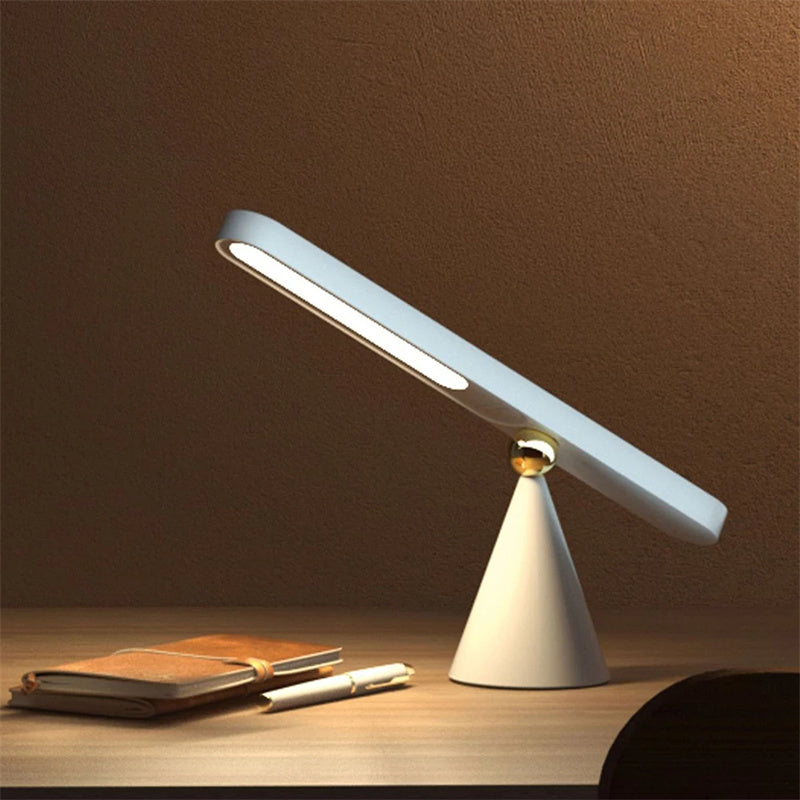Wireless Magnetic Table Lamp – Modern Geometric LED Desk & Wall Light with Touch Control