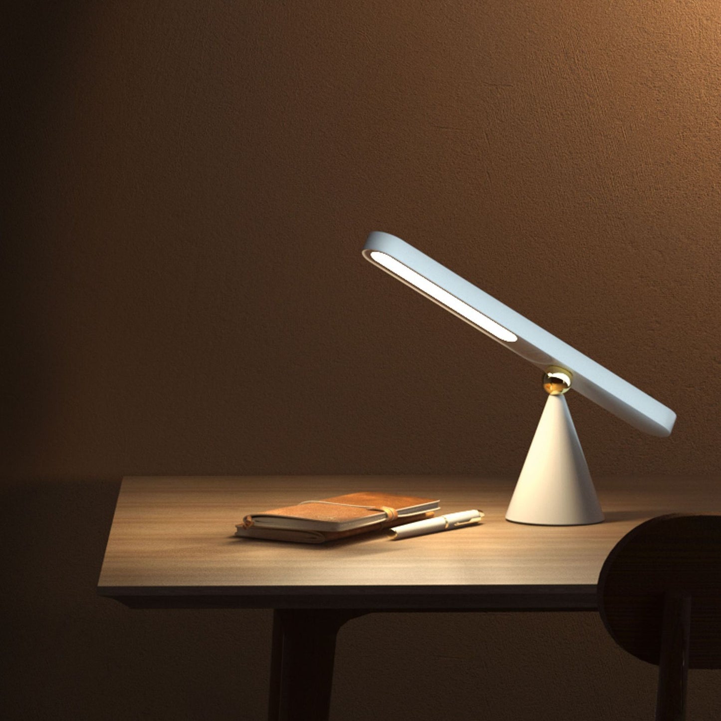 Wireless Magnetic Table Lamp – Modern Geometric LED Desk & Wall Light with Touch Control