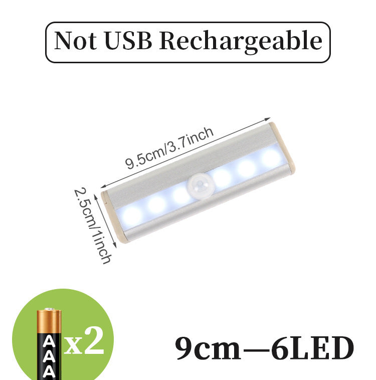 Rechargeable LED Motion Sensor Light Bar – Wireless Night Light for Closets, Hallways & Bedrooms