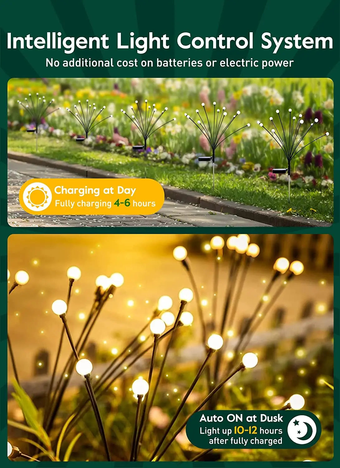 Solar Fireflies: Waterproof Lights for Vibrant Gardens - Diverse Depot
