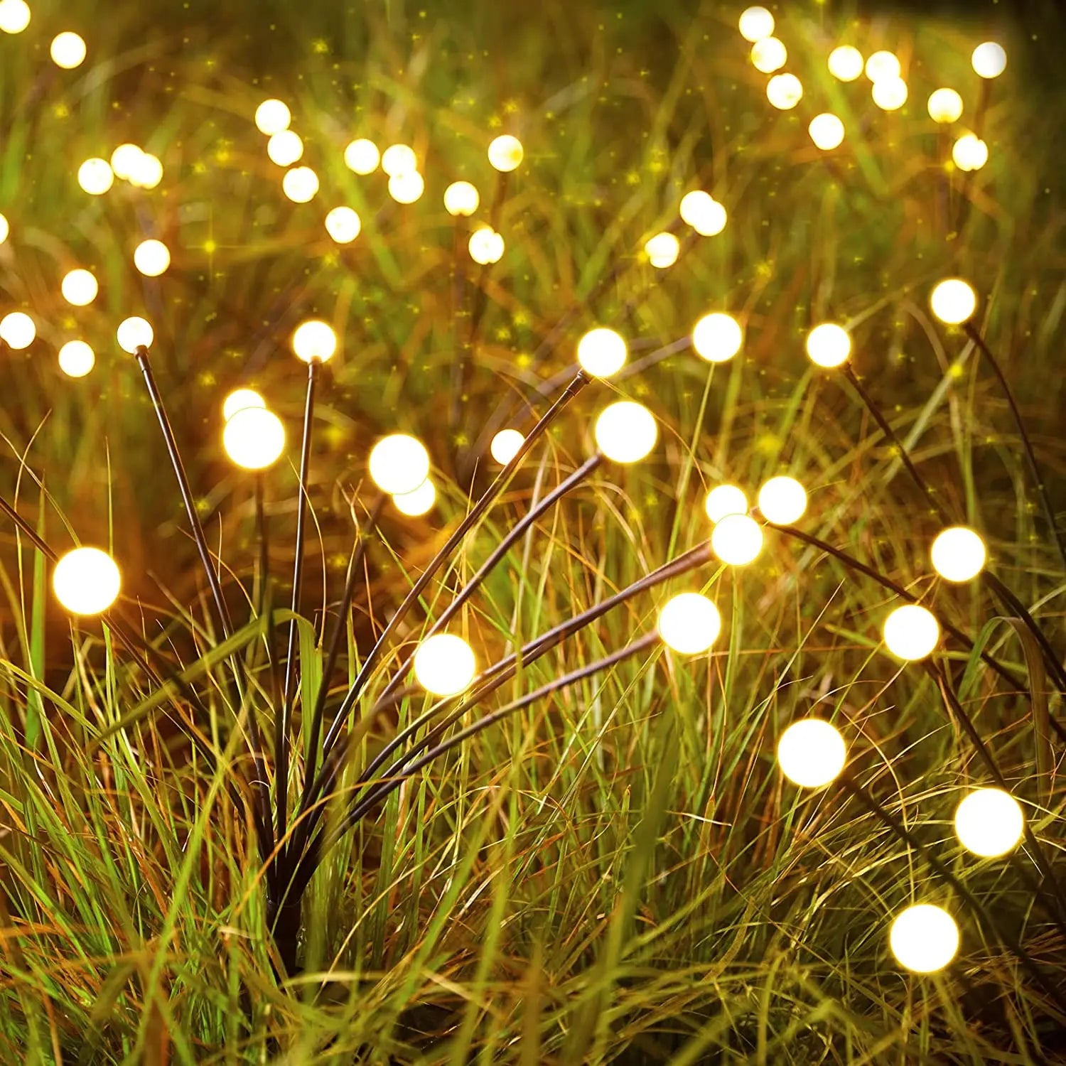 Solar Fireflies: Waterproof Lights for Vibrant Gardens - Diverse Depot