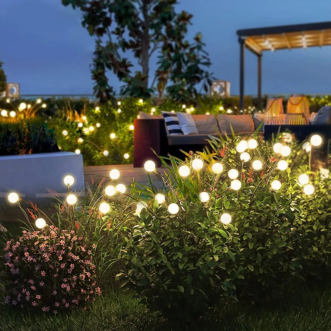 Solar Fireflies: Waterproof Lights for Vibrant Gardens - Diverse Depot